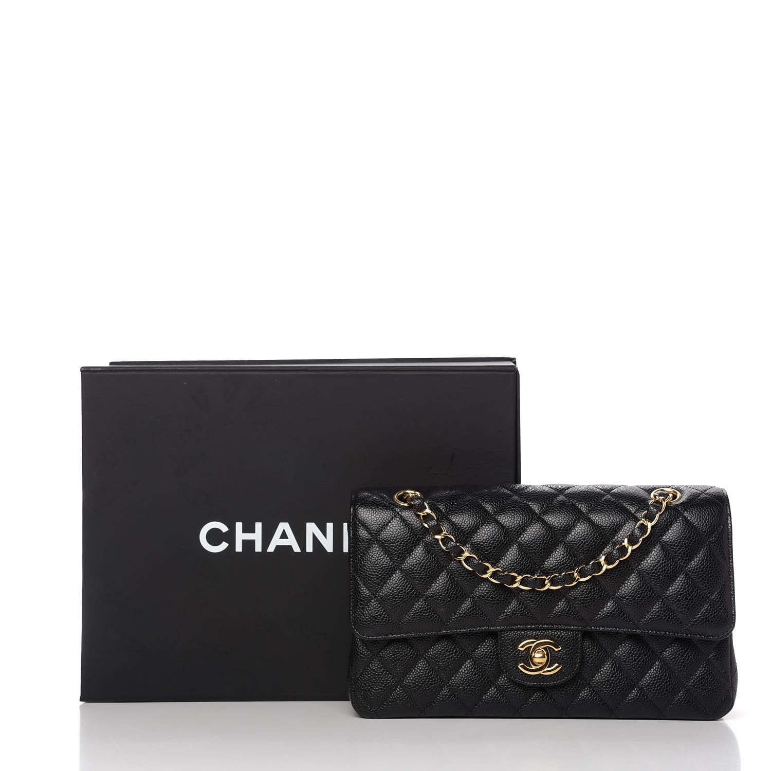 Chanel Caviar Quilted Medium Double Flap Black 11 of 11
