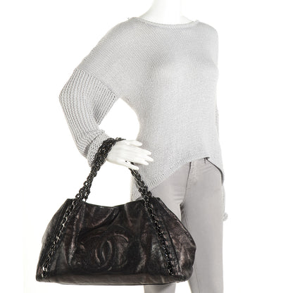 Chanel Glazed Caviar East West Modern Chain Tote Black 2 of 7