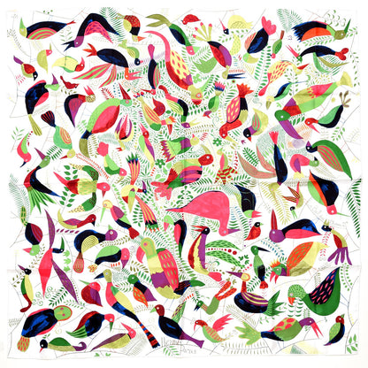 Hermes Silk Le Bal Des Oiseaux Scarf 90 1 of 7