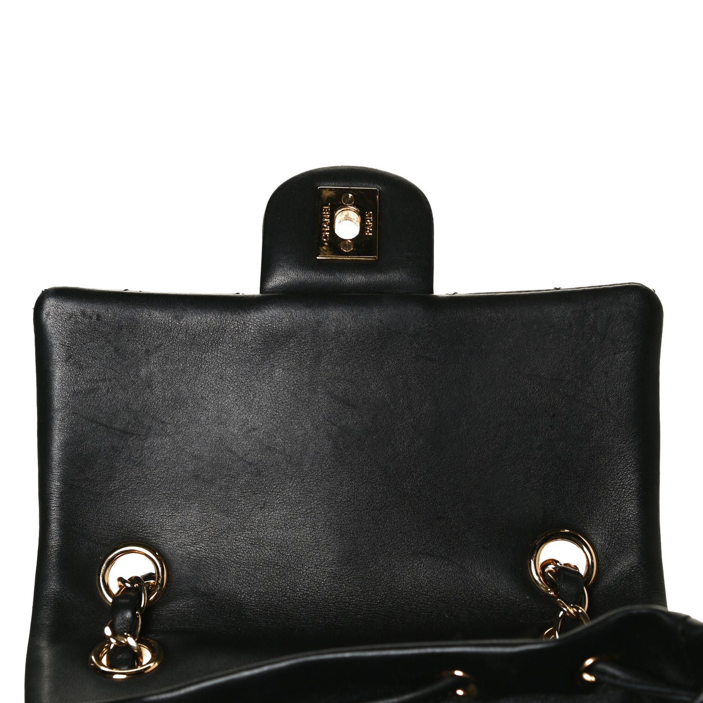 Lambskin Quilted Small Urban Spirit Backpack Black