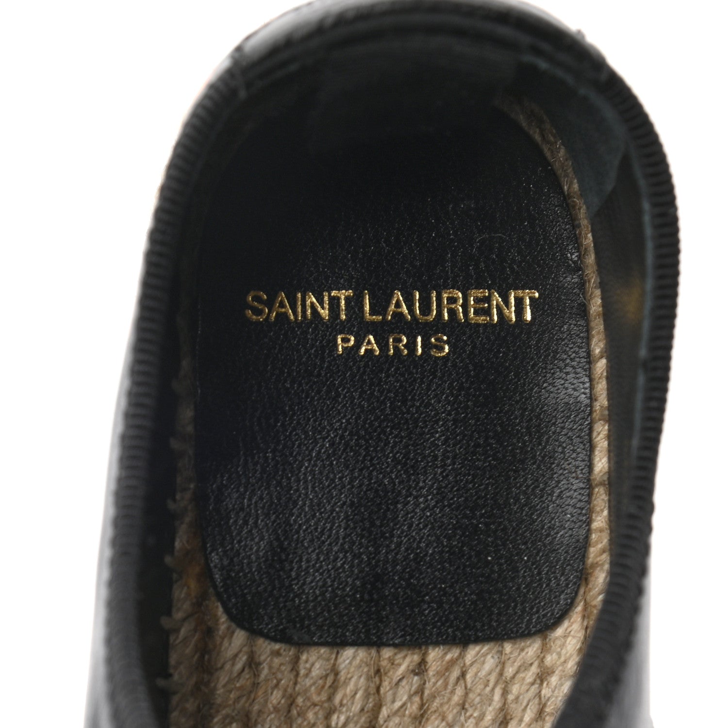 Saint Laurent Floral Print Lace Up Espadrilles 36 Black 8 of 9