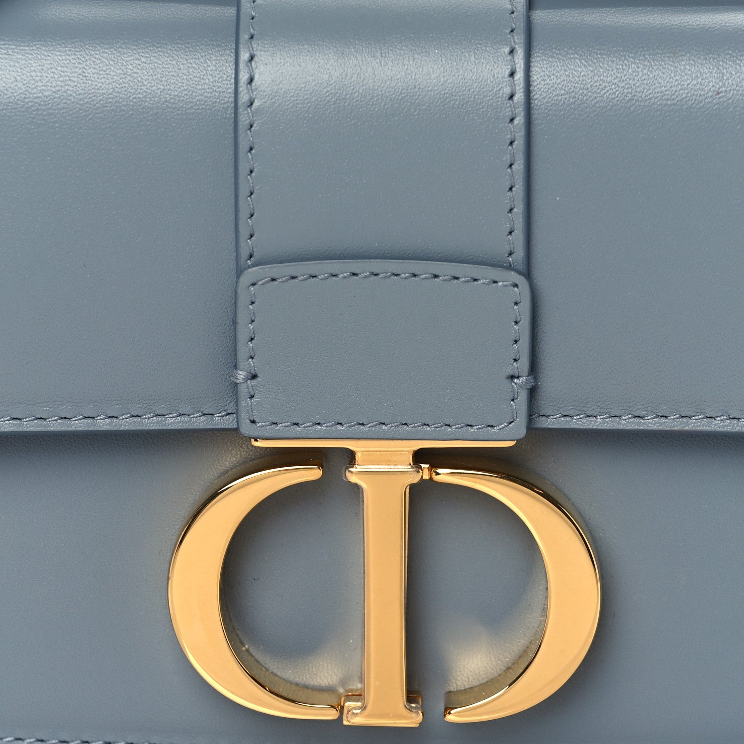 Christian Dior Smooth Calfskin Micro 30 Montaigne Flap Bag Blue Gray 7 of 10