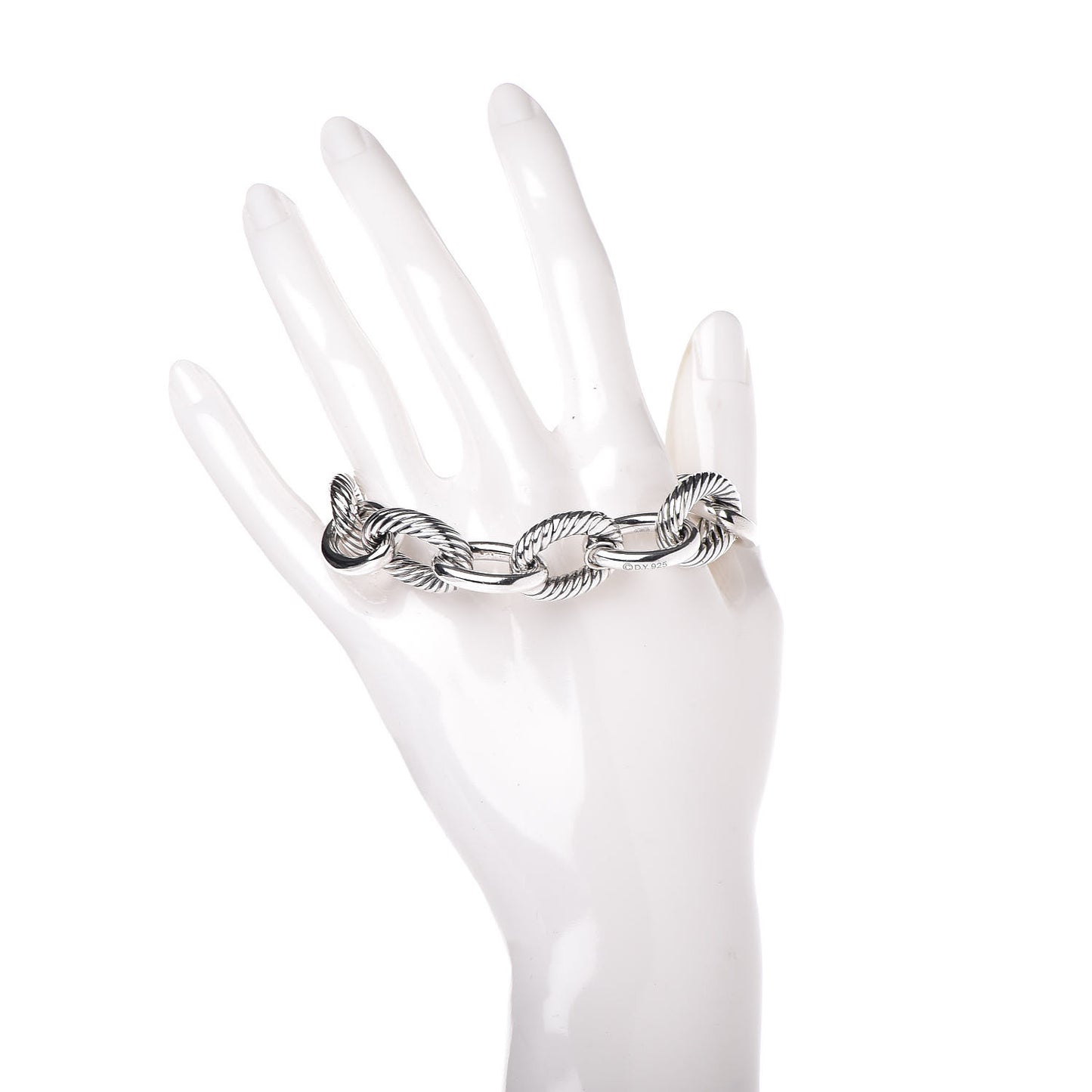 Sterling Silver 17mm Extra Large Oval Link Bracelet