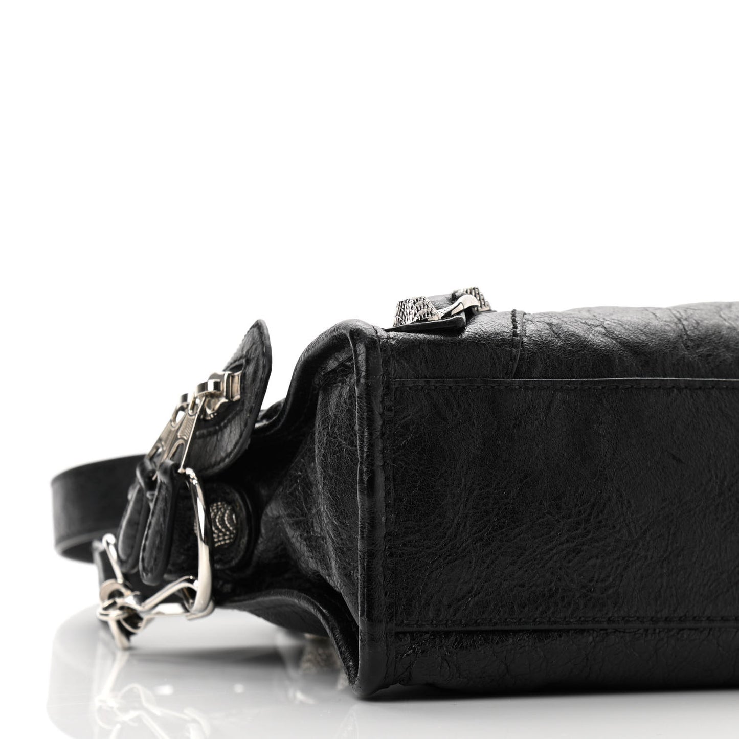 Agneau Giant 12 Silver Hardware Mini City Black