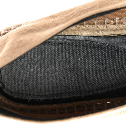 Chanel Canvas CC Espadrilles 39 Beige Black 8 of 8