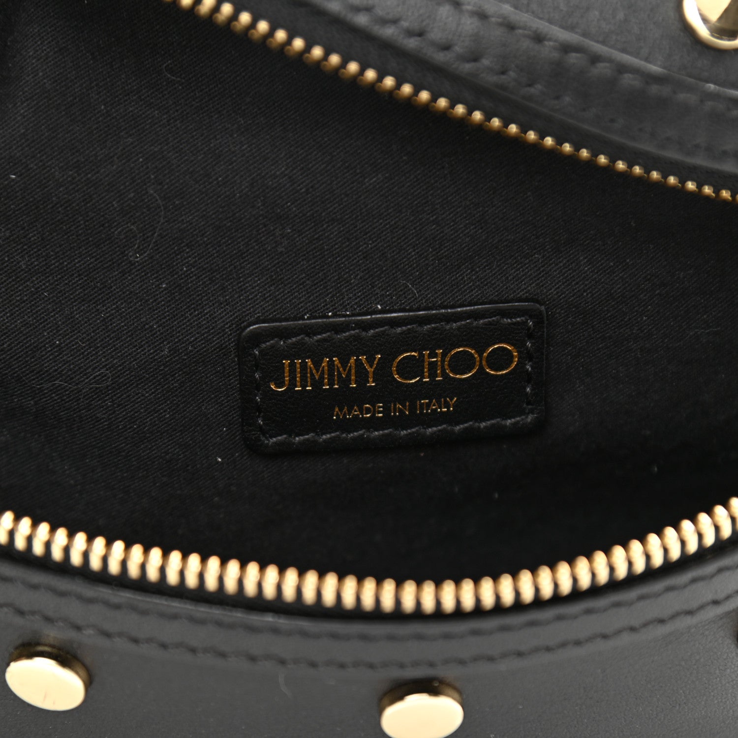 Jimmy Choo Calfskin Studded Lockett Belt Bag Black 6 of 6