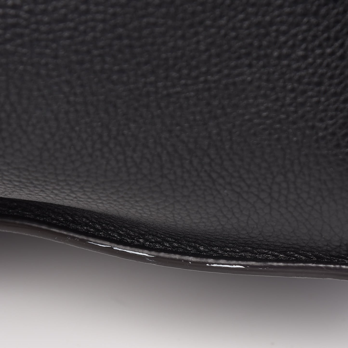 Drummed Calfskin Mini Luggage Black