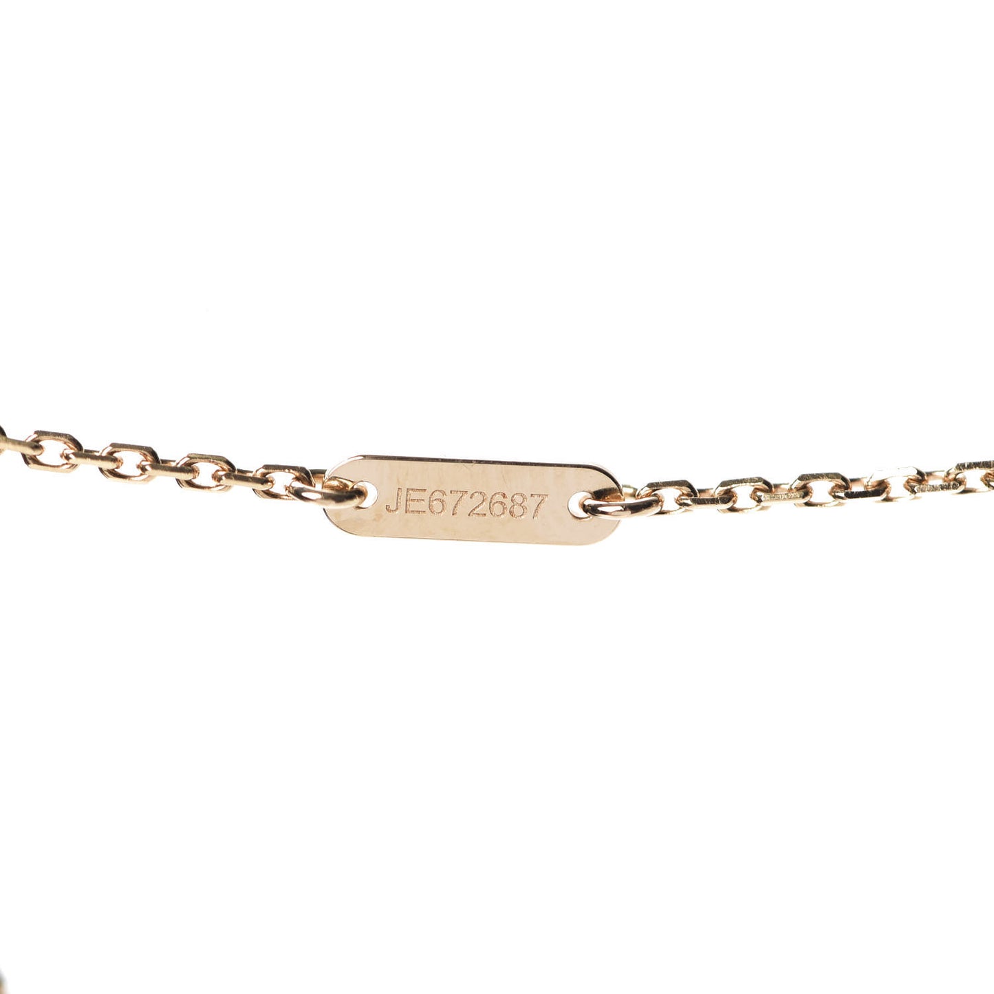 18K Yellow Gold Mother of Pearl Sweet Alhambra Butterfly Pendant Necklace