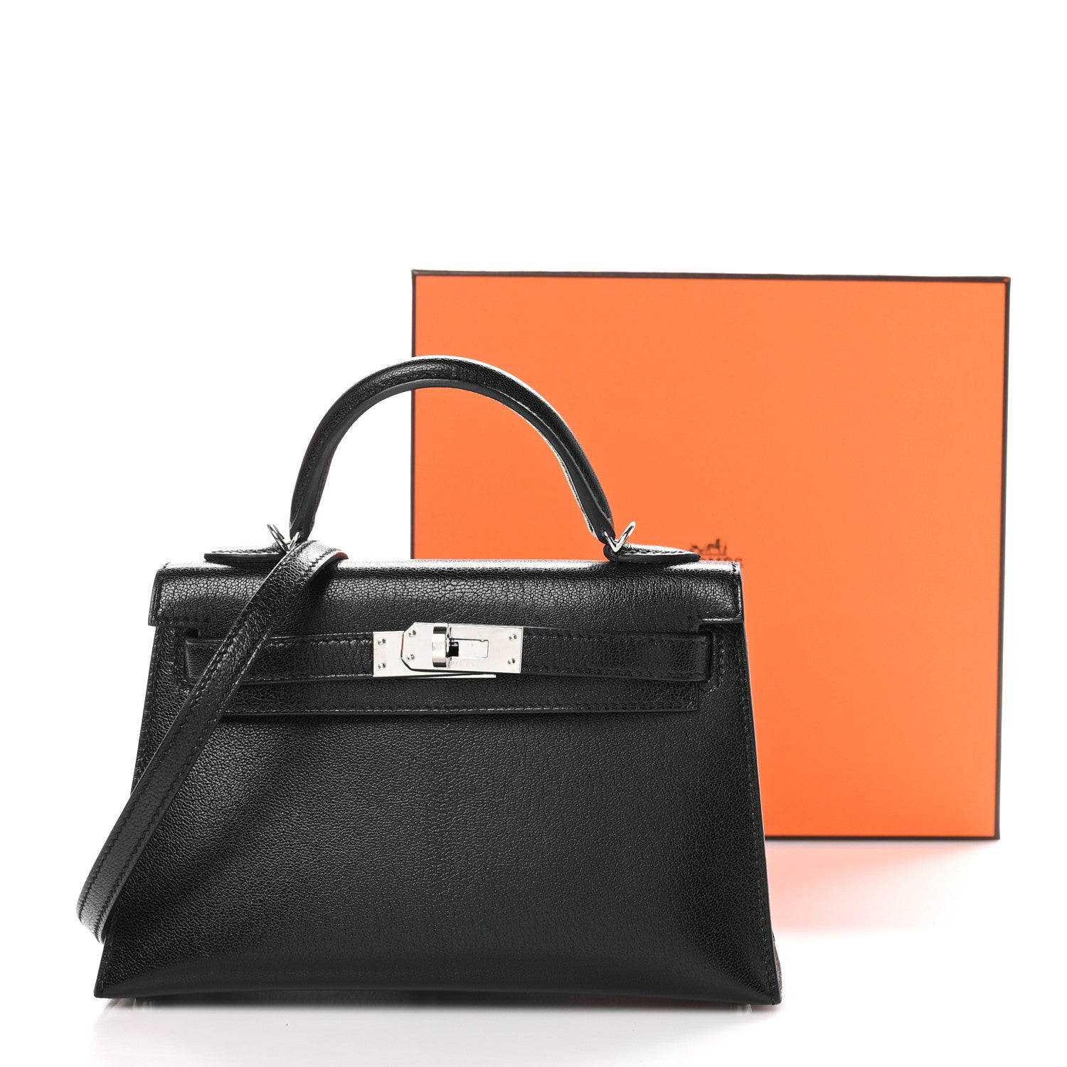 Hermes Chevre Chamkila Mini Kelly Sellier 20 Black 11 of 11