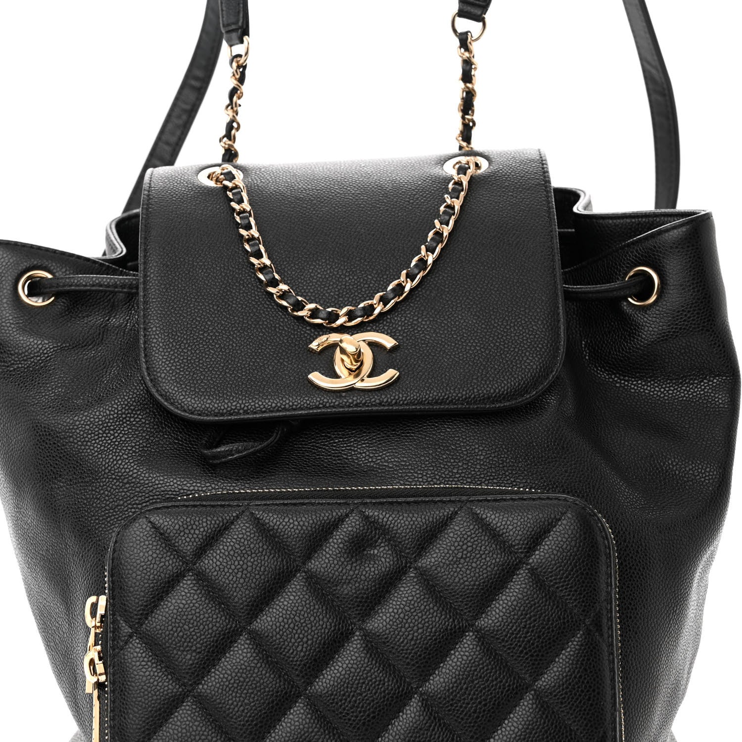 Chanel Caviar Quilted Business Affinity Backpack Black 8 of 10