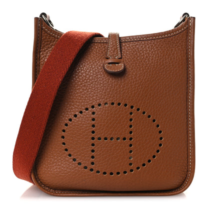 Hermes Taurillon Clemence Amazone Evelyne TPM Gold Cuivre 1 of 11