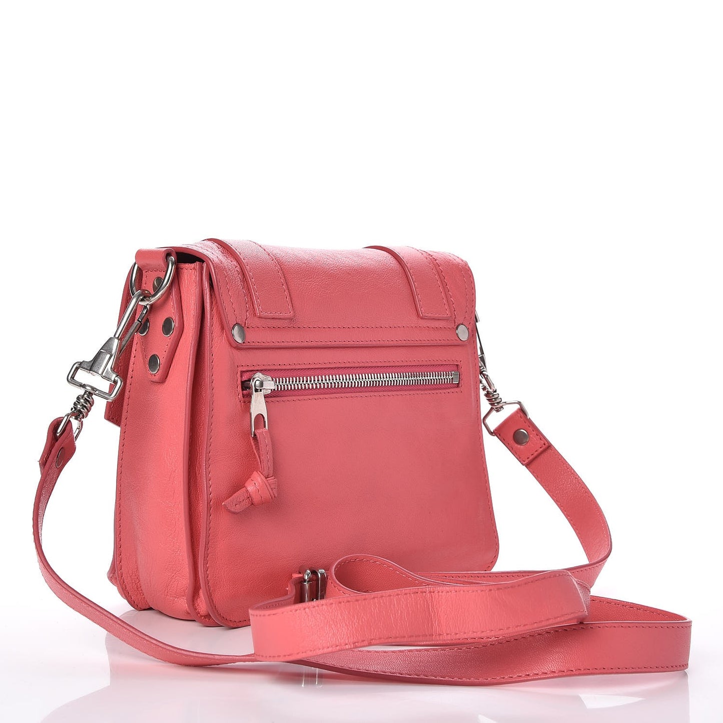 Lambskin PS1 Pouch Messenger Hibiscus