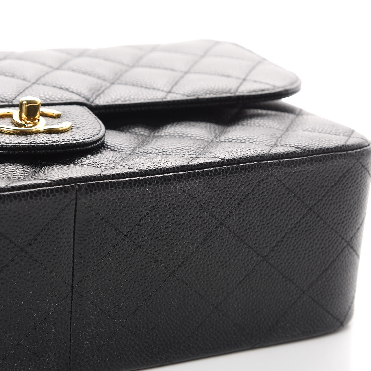 Chanel Caviar Quilted Jumbo Double Flap Black 12 of 12