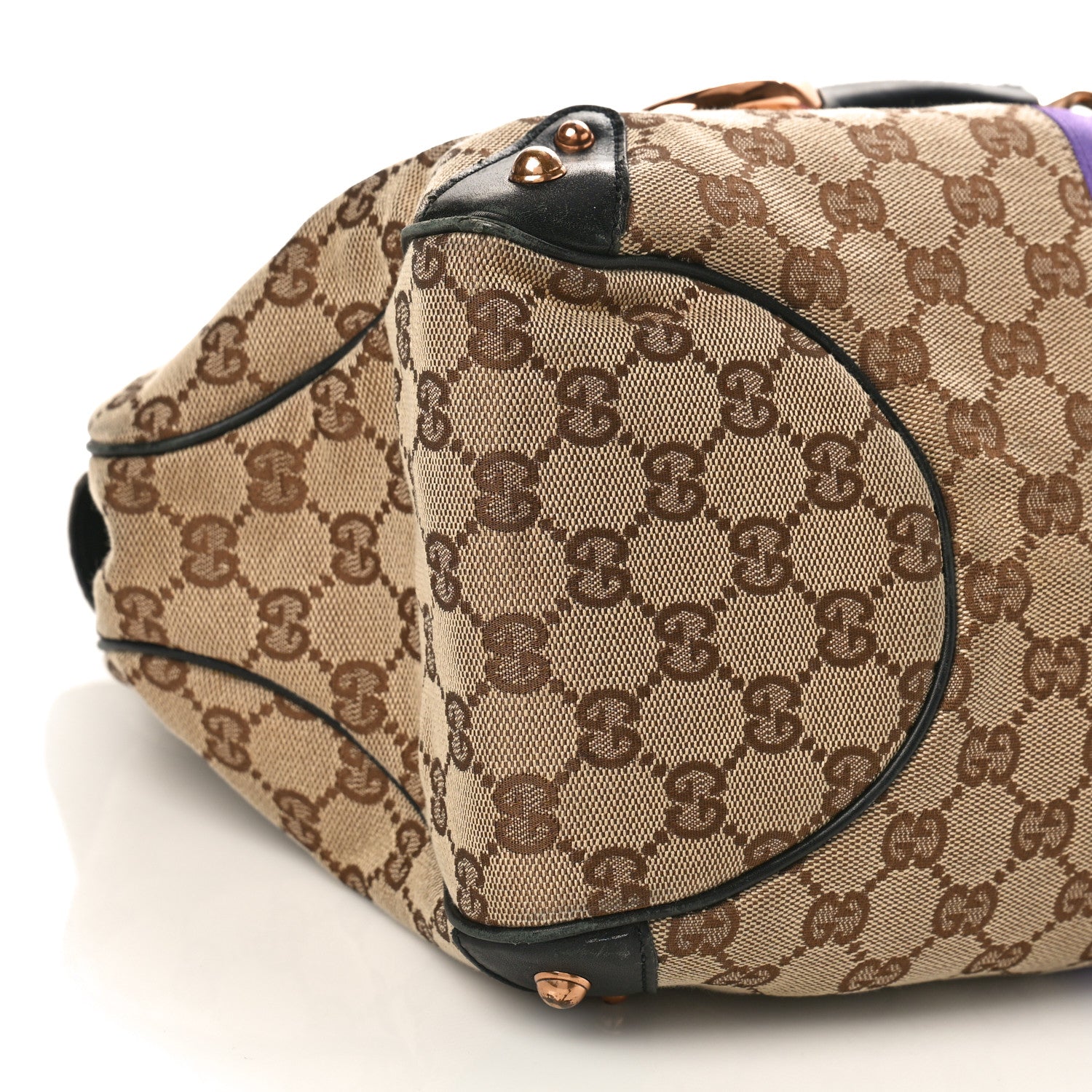 Gucci Monogram Horsebit Web Tom Ford Tote Brown Purple 8 of 13
