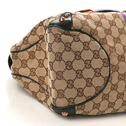 Gucci Monogram Horsebit Web Tom Ford Tote Brown Purple 8 of 13