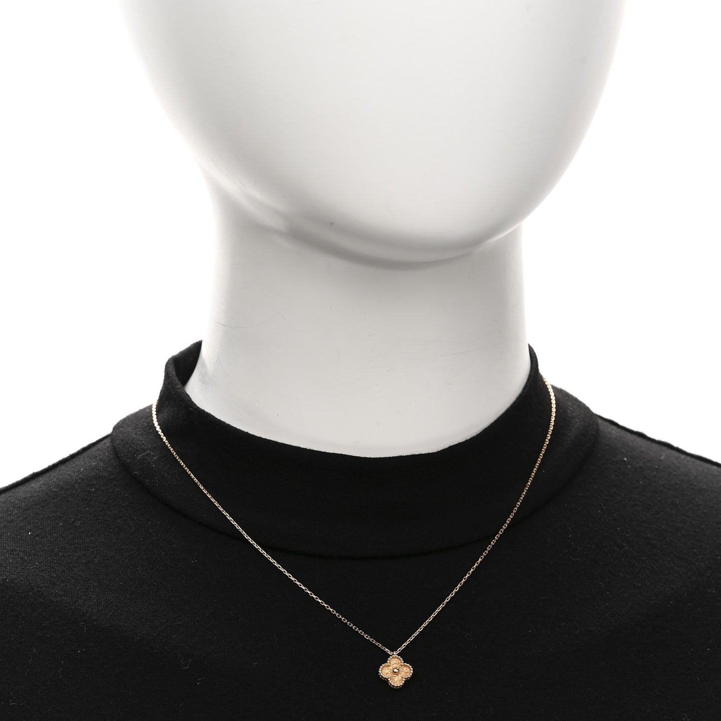 18K Rose Gold Sweet Alhambra Pendant Necklace