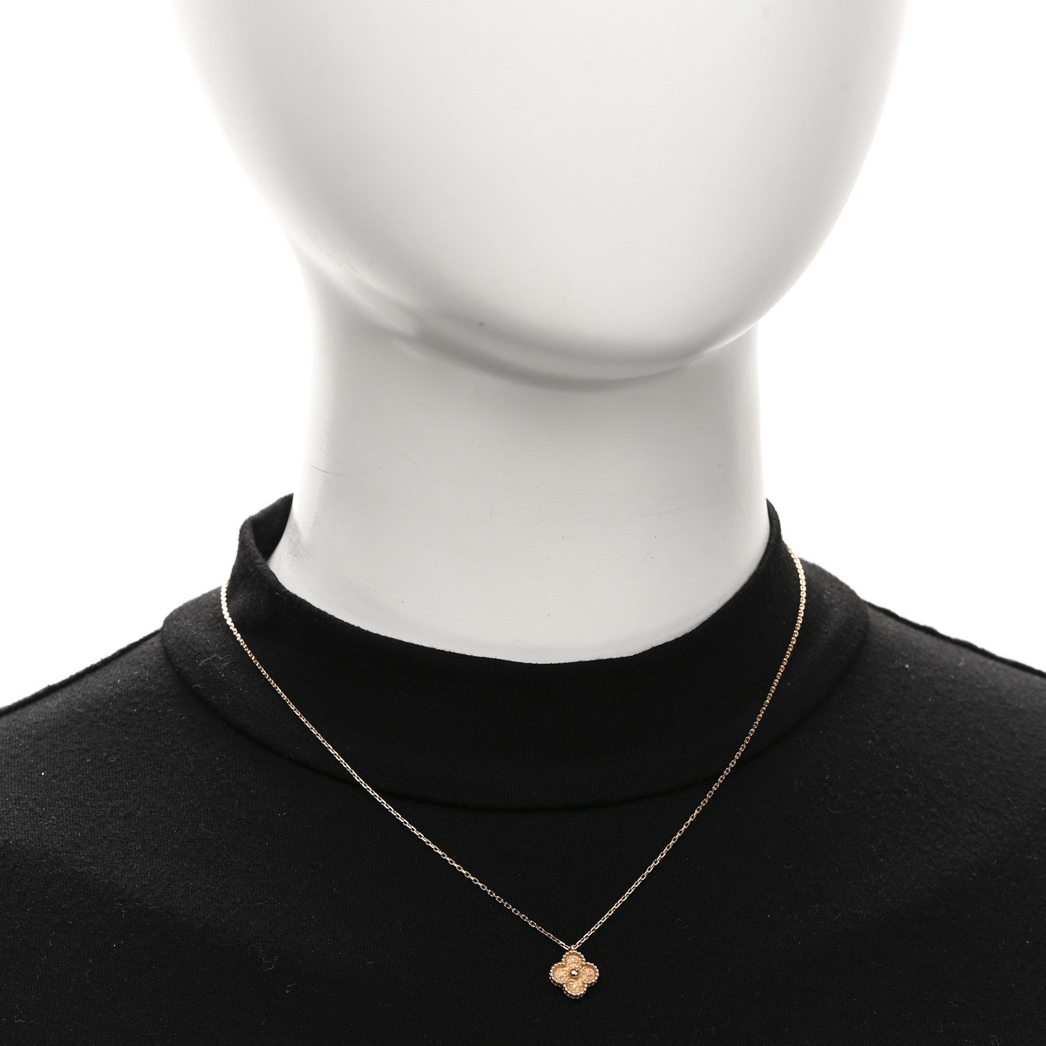 Van Cleef & Arpels 18K Rose Gold Sweet Alhambra Pendant Necklace 2 of 6
