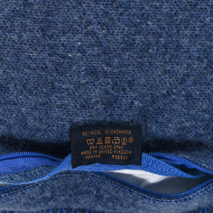 Louis Vuitton Wool Cashmere Cushion Pillow Blue Gray 4 of 4