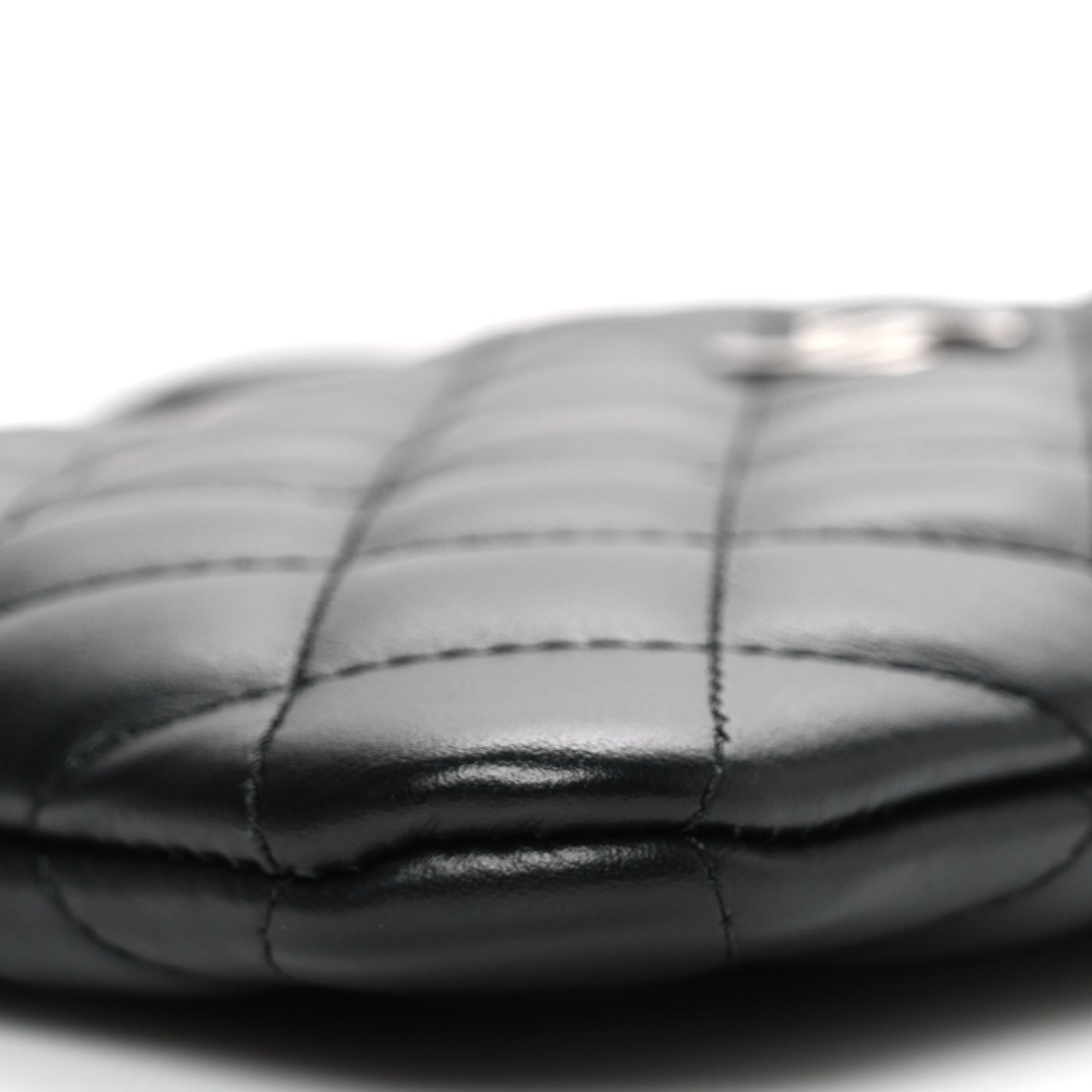 Lambskin Quilted Uniform Crossbody Bag Black