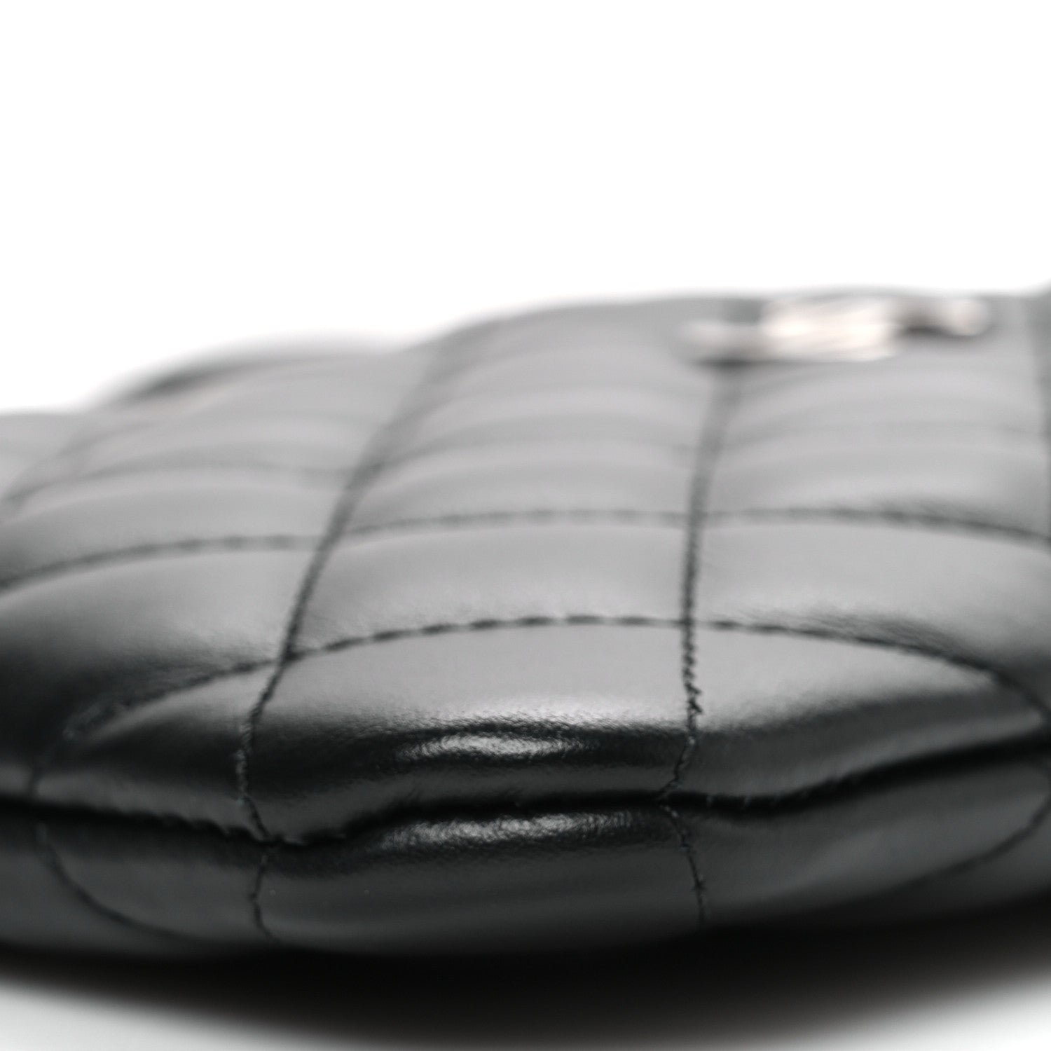 Chanel Lambskin Quilted Uniform Crossbody Bag Black 10 of 10