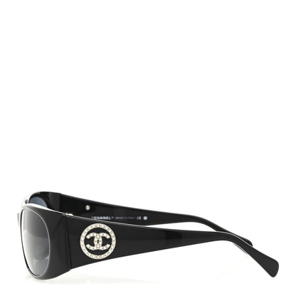 Chanel Acetate Pearl CC Sunglasses 5082-H Black 3 of 8
