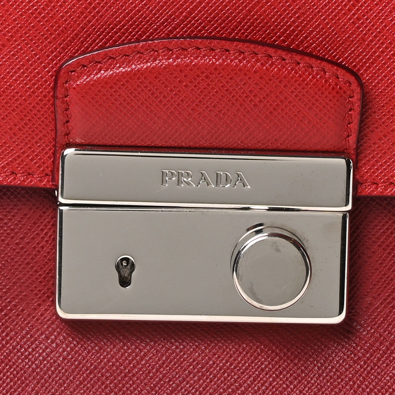 Prada Saffiano Soft Sound Shoulder Bag Rosso 8 of 10