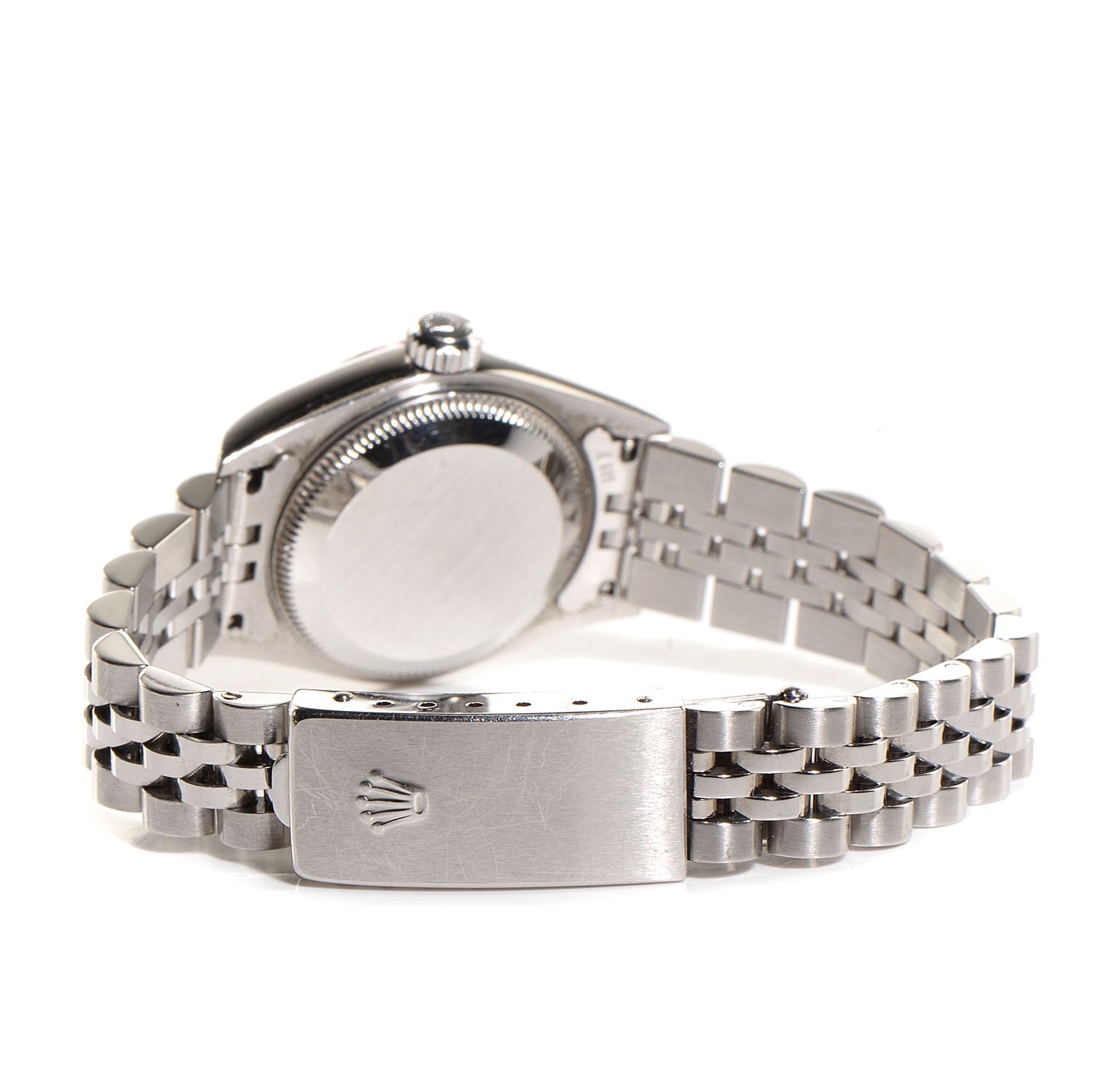 Rolex Stainless Steel 18K White Gold 26mm Oyster Perpetual Datejust Watch Silver Roman 179174 3 of 8