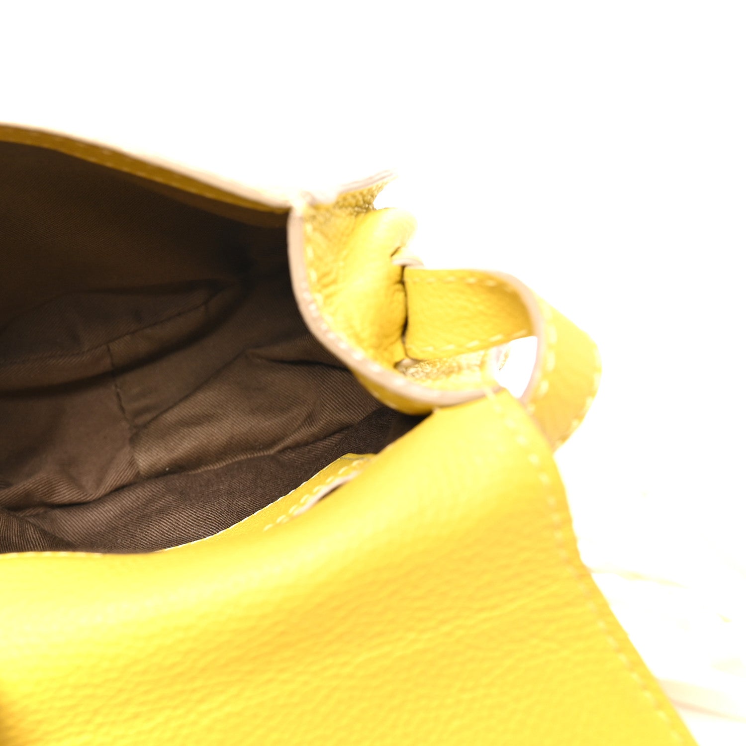 Chloe Calfskin Mini Marcie Round Crossbody Bag Neon Yellow Neon Yellow 5 of 9