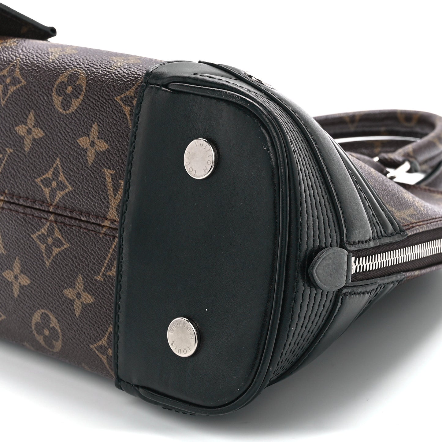 Shiny Monogram Alma PM Black