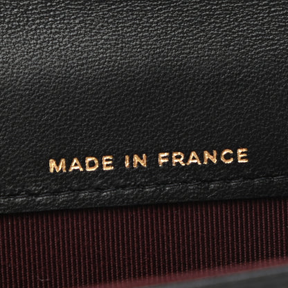 Chanel Lambskin Quilted Flap Card Holder Wallet Black 7 of 9