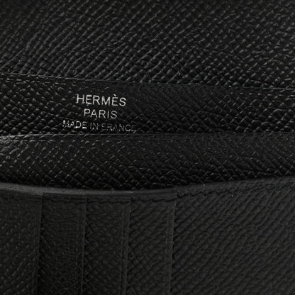 Hermes Epsom Monochrome Bearn Compact Wallet Black 6 of 8