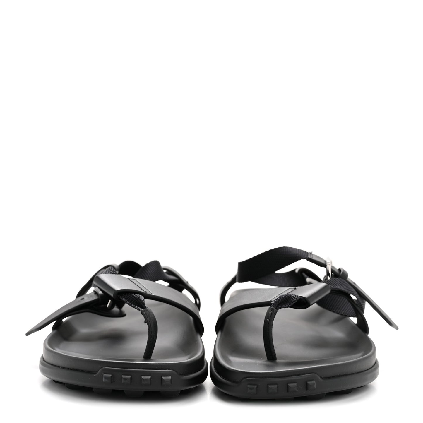 Calfskin Womens Inboard Sandals 38 Black