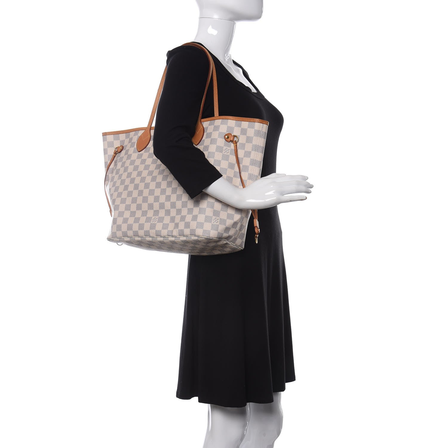 Louis Vuitton Damier Azur Neverfull MM 2 of 10