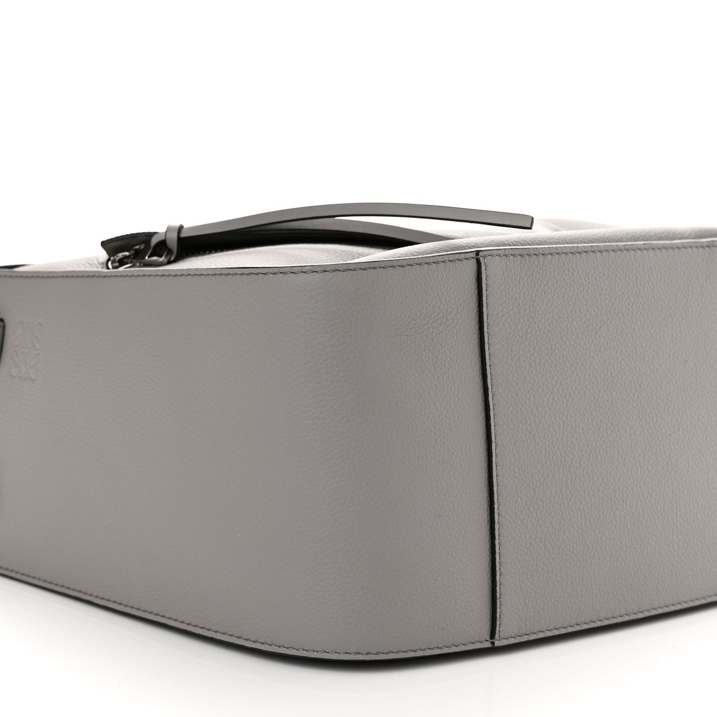 Grained Calfskin Small Hammock Shoulder Bag Pearl Grey