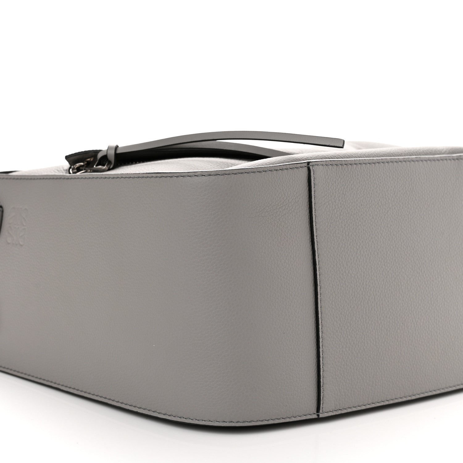Loewe Grained Calfskin Small Hammock Shoulder Bag Pearl Grey 9 of 10
