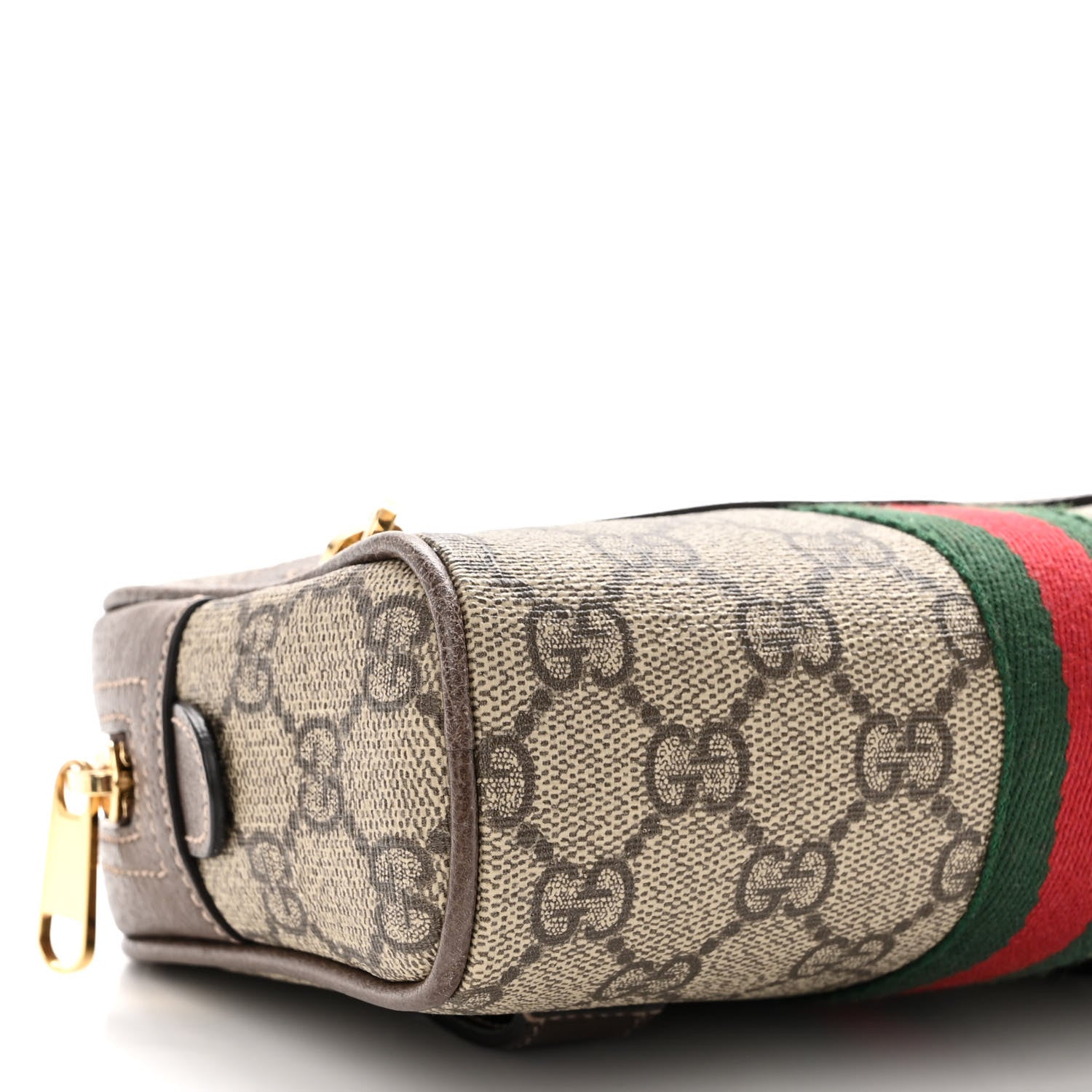 Gucci GG Supreme Monogram Web Small Ophidia Belt Bag 95 38 Dark Brown 9 of 10