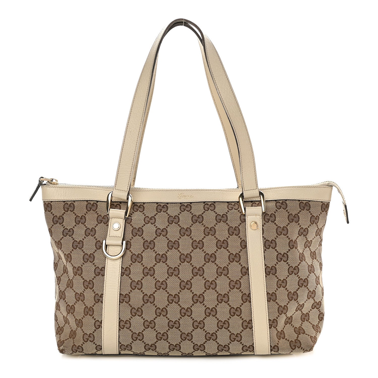Gucci Monogram Abbey Medium Tote Off White 1 of 15