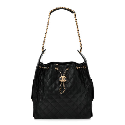 Chanel Caviar Quilted Medium Chanel 25 Handbag Black 1 of 12