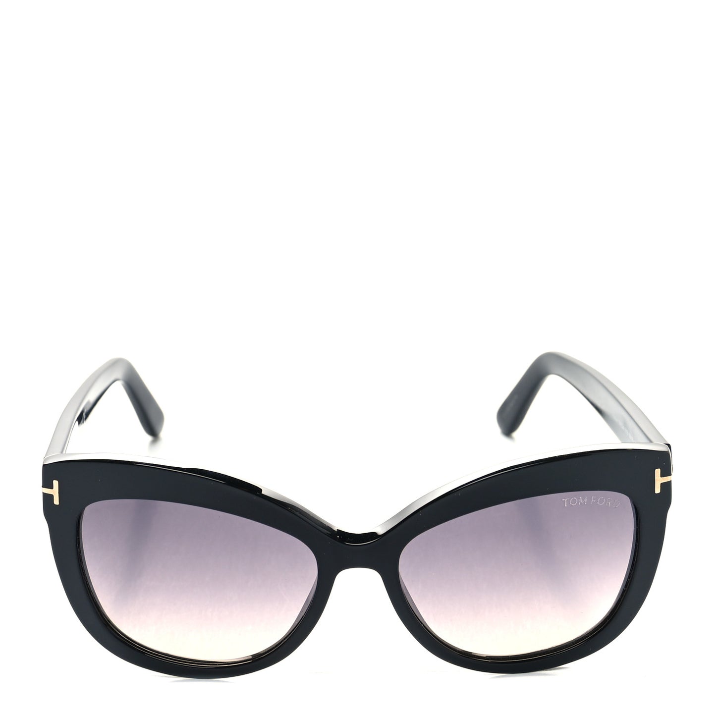 Acetate Alistair Cat Eye Sunglasses TF524 Black