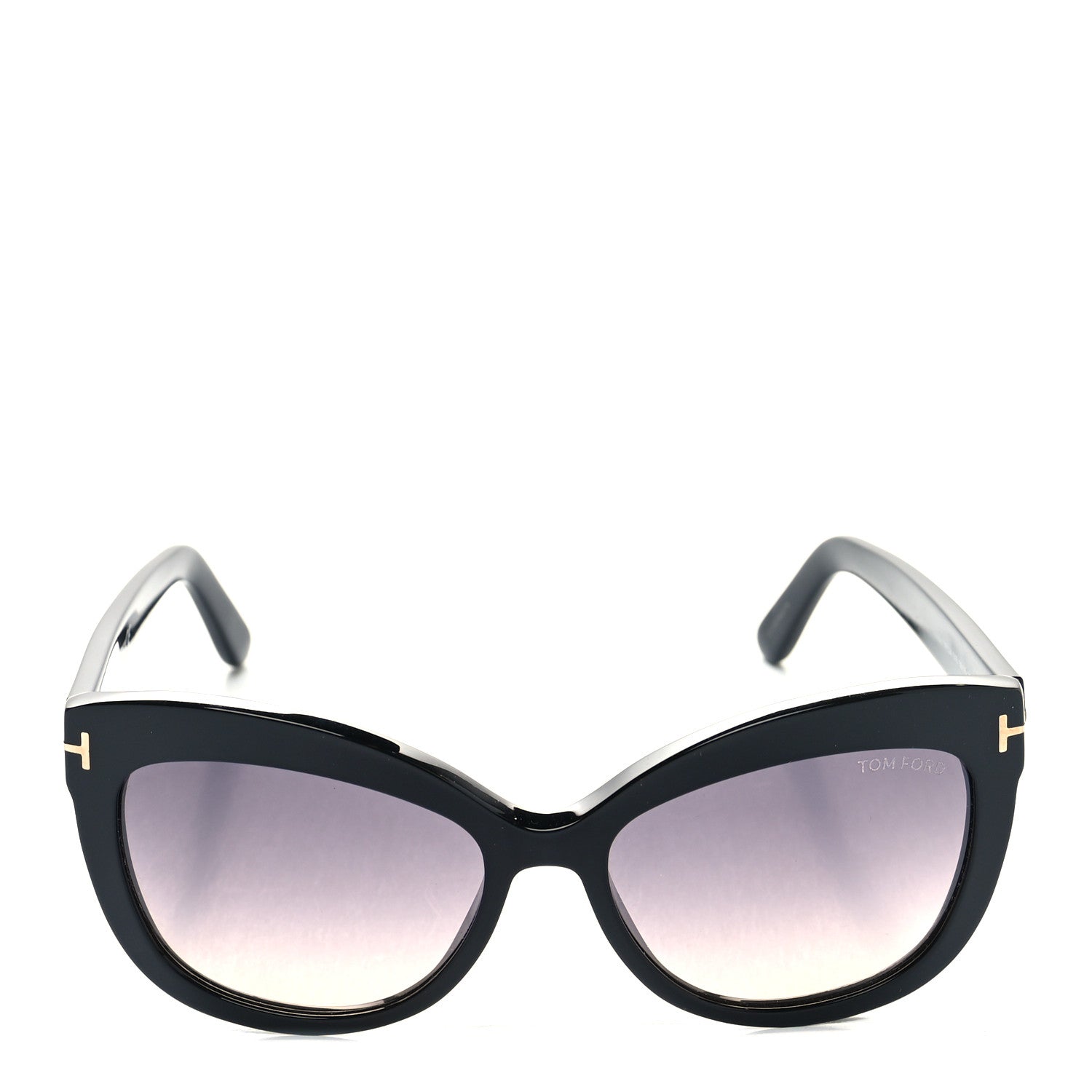 Tom Ford Acetate Alistair Cat Eye Sunglasses TF524 Black 2 of 8
