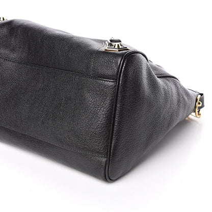 Balenciaga Chevre Gold Metallic Edge Hardware Velo Black 9 of 10