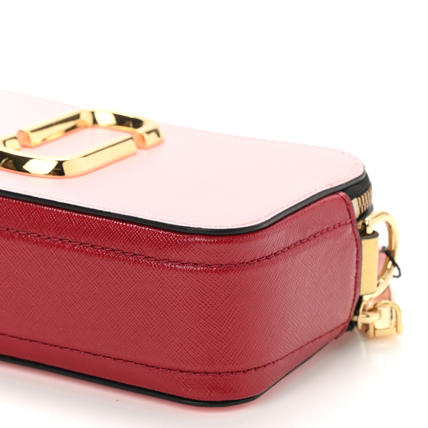 Marc Jacobs Saffiano Small Snapshot Camera Bag Multicolor Baby Pink 10 of 10