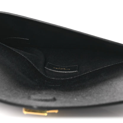 Saint Laurent Grain De Poudre Uptown Pouch Black 5 of 10