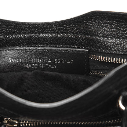Balenciaga Chevre Silver Metallic Edge Hardware Mini City Black 8 of 8