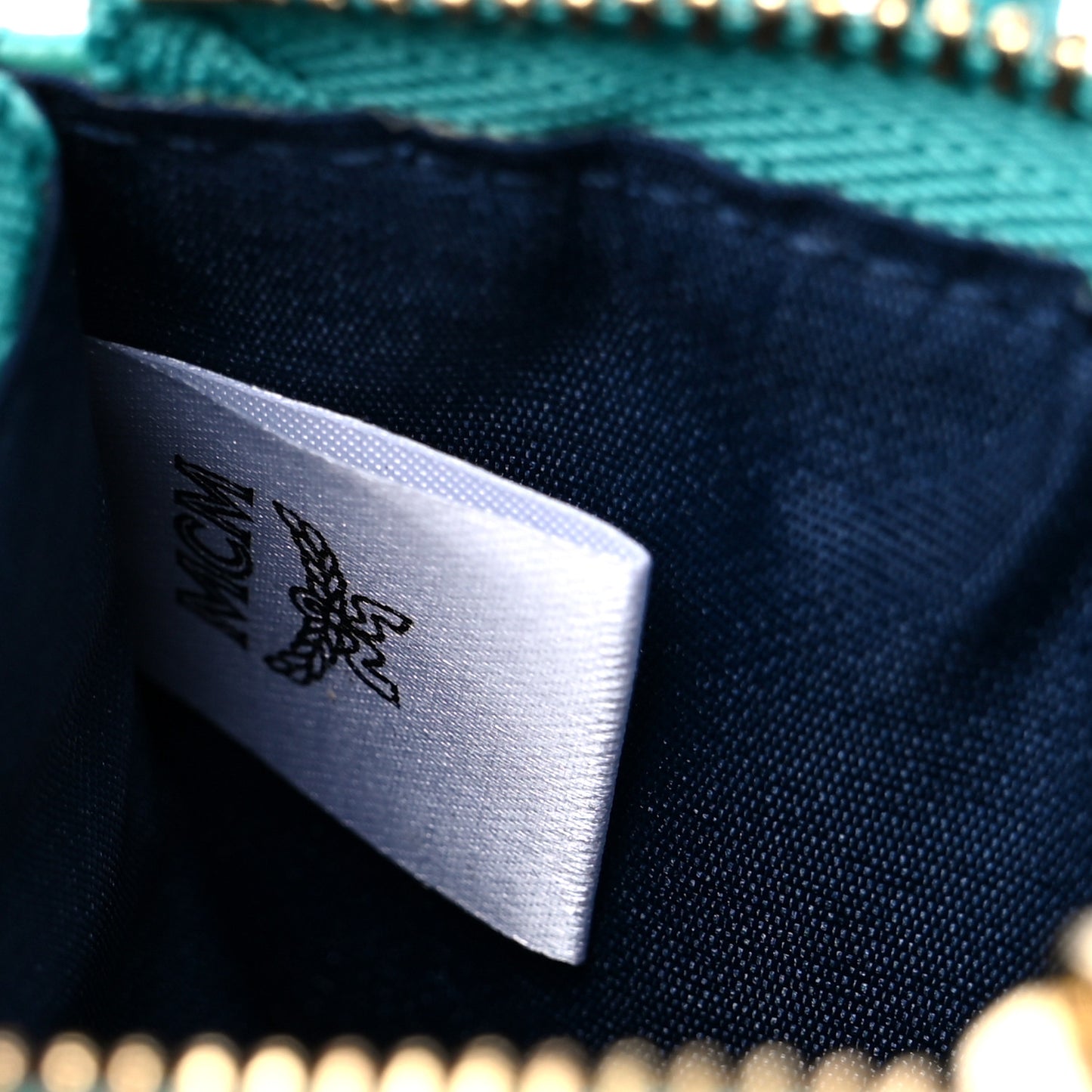 Calfskin Milla Wallet Charm Tile Blue