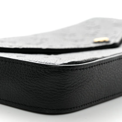 Louis Vuitton Empreinte Pochette Felicie Chain Wallet Black 9 of 10
