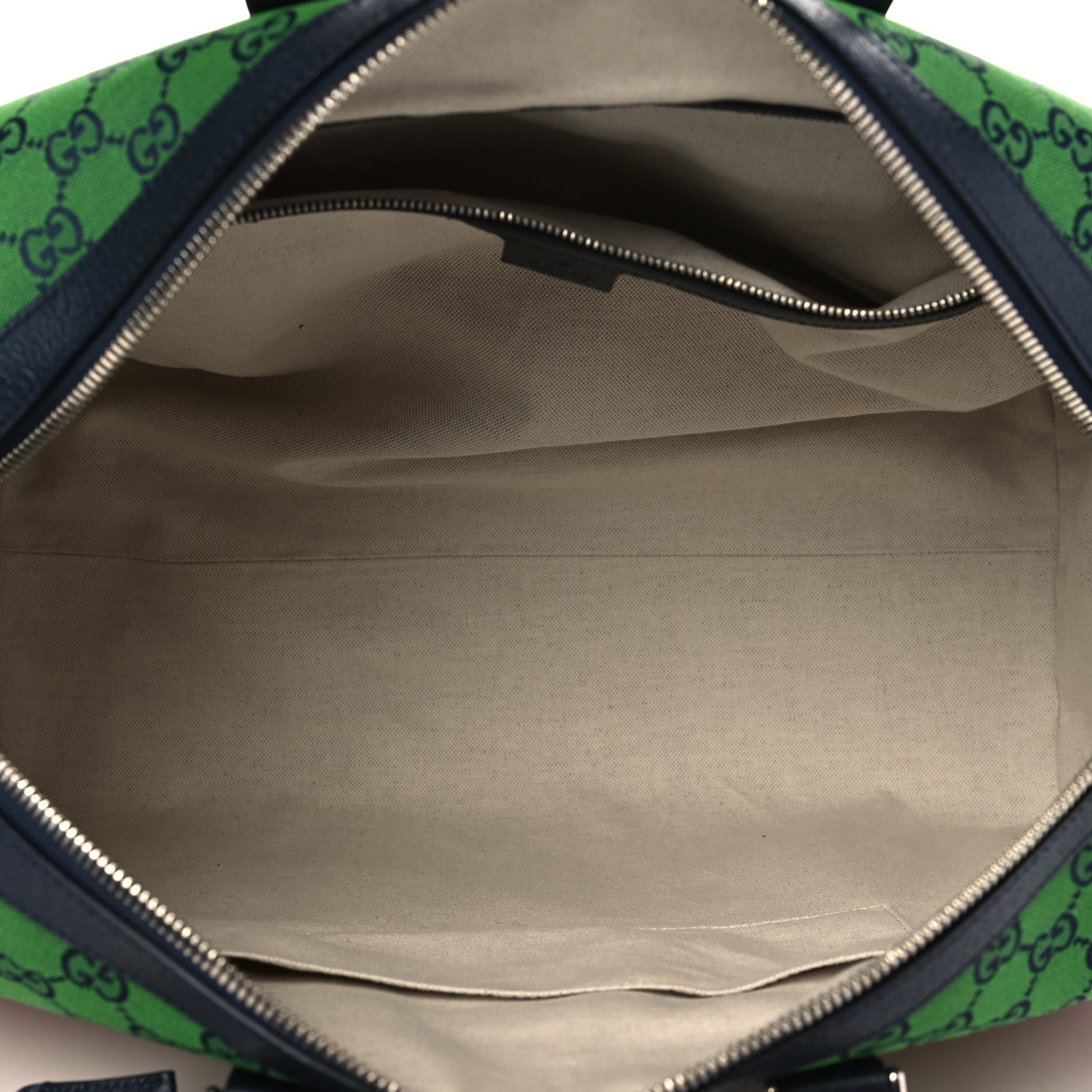 Gucci Monogram Multicolor Retro Interlocking G Duffle Bag Blue Rainbow 4 of 5