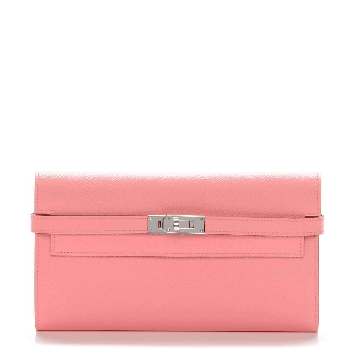 Epsom Kelly Longue Wallet Rose Confetti