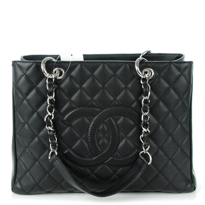 Chanel Caviar Quilted Grand Shopping Tote GST Black 1 of 7