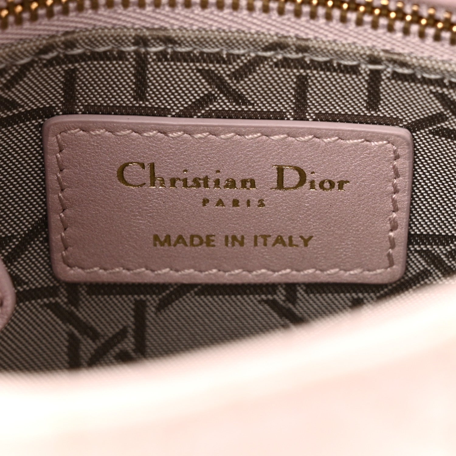 Christian Dior Metallic Lambskin Cannage Mini Lady Dior Lotus 6 of 12